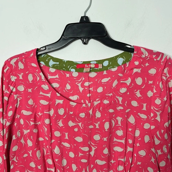 Boden Pink A-line Printed Mini Tunic Dress - Picture 4 of 6